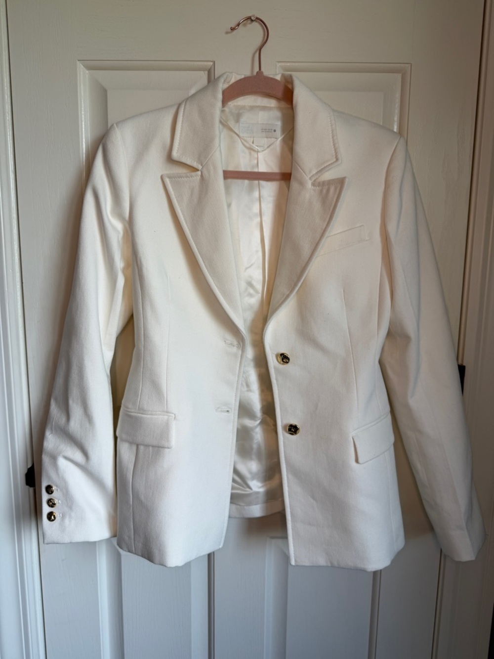 Zara Ivory Tailored Women's Blazer Jacket